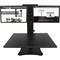 Victor Technology Desk Riser, Dual Monitor, 28"W x 23"L x 0 to15-1/2"H, Black VCTDC350A - alternate 9